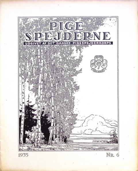 Forside: Pigespejderne 1935 årg 18 nr. 6