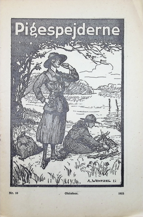 Forside: Pigespejderne 1923 årg 6 nr. 10