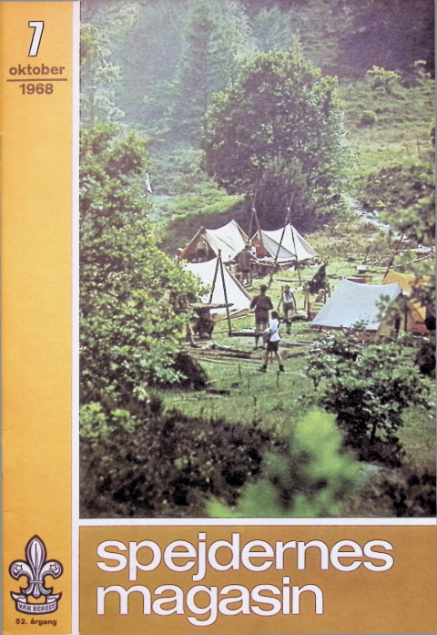 Forside: Spejdernes Magasin 1968 årg  52 nr 7