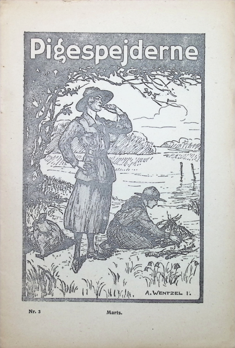 Forside: Pigespejderne 1924 årg 7 nr. 3