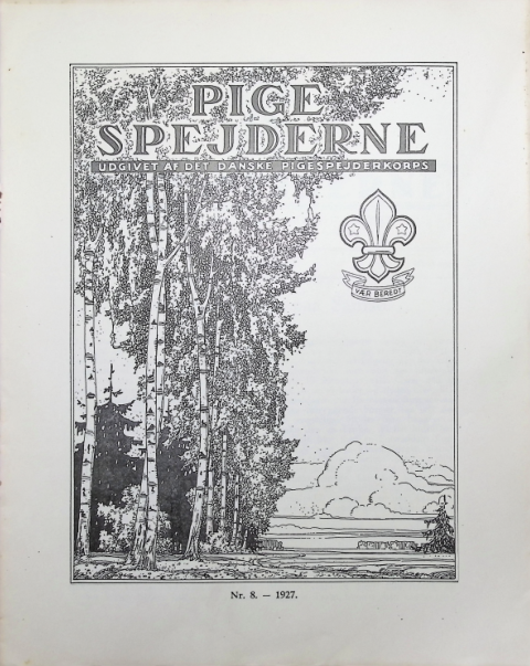 Forside: Pigespejderne 1927 årg 10 nr. 8