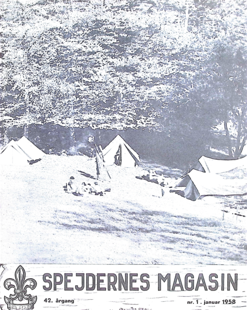 Forside: Spejdernes Magasin 1958 årg  42 nr 1