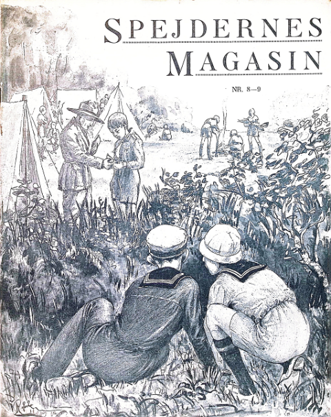 Forside: Spejdernes Magasin 1922 årg  6 nr 8-9