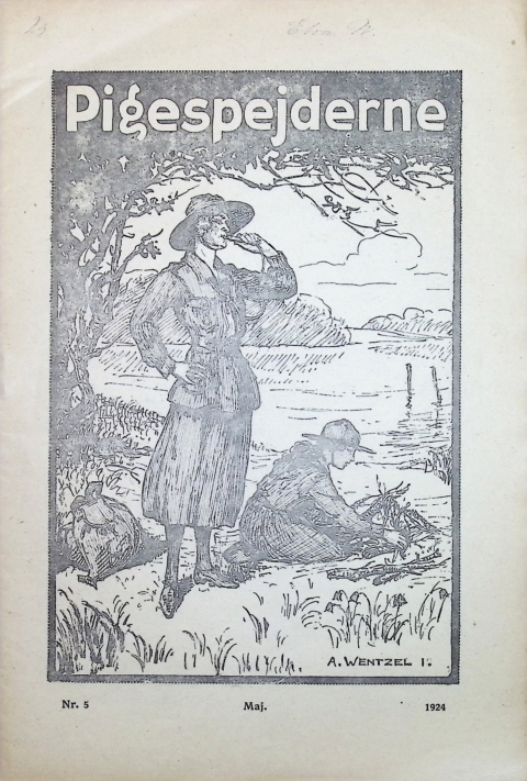 Forside: Pigespejderne 1924 årg 7 nr. 5