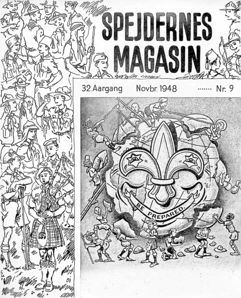 Forside: Spejdernes Magasin 1948 årg  32 nr 9