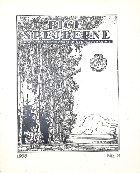 Forside: Pigespejderne 1935 årg 18 nr. 8