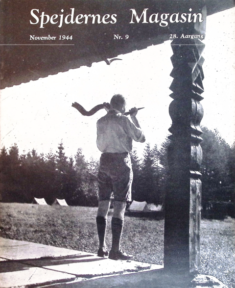 Forside: Spejdernes Magasin 1944 årg  28 nr 9