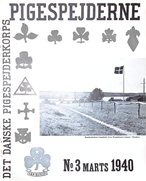 Forside: Pigespejderne 1940 årg 23 nr. 3