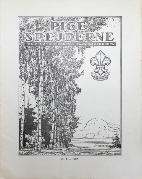 Forside: Pigespejderne 1927 årg 10 nr. 7