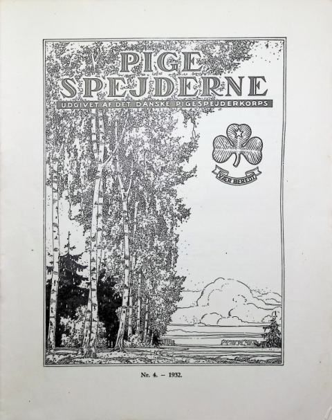 Forside: Pigespejderne 1932 årg 15 nr. 4