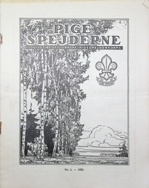 Forside: Pigespejderne 1931 årg 14 nr. 1