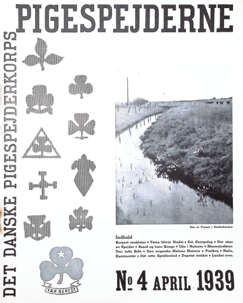 Forside: Pigespejderne 1939 årg 22 nr. 4