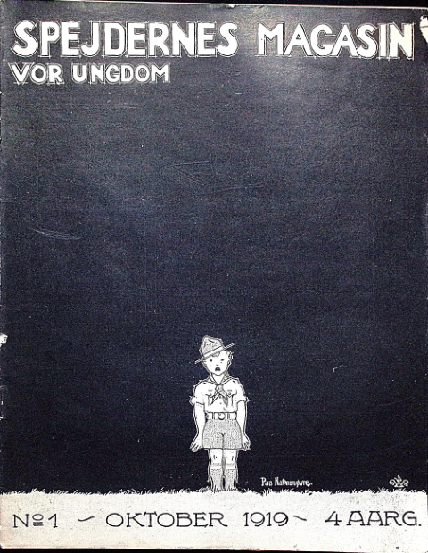 Forside: Spejdernes Magasin 1919 årg 4 nr 1