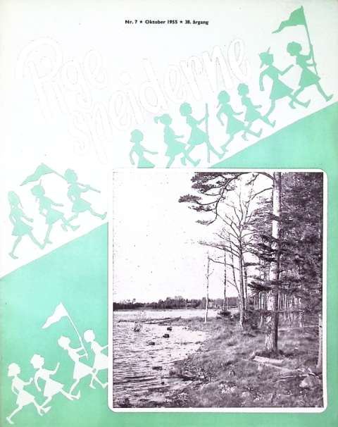 Forside: Pigespejderne 1955 årg 38 nr. 7