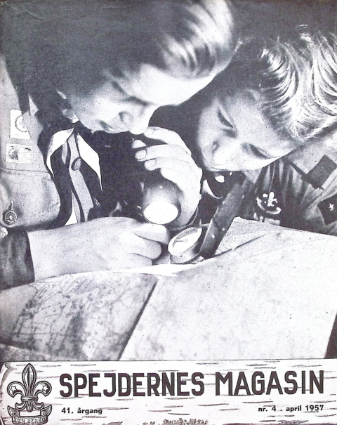 Forside: Spejdernes Magasin 1957 årg  41 nr 4