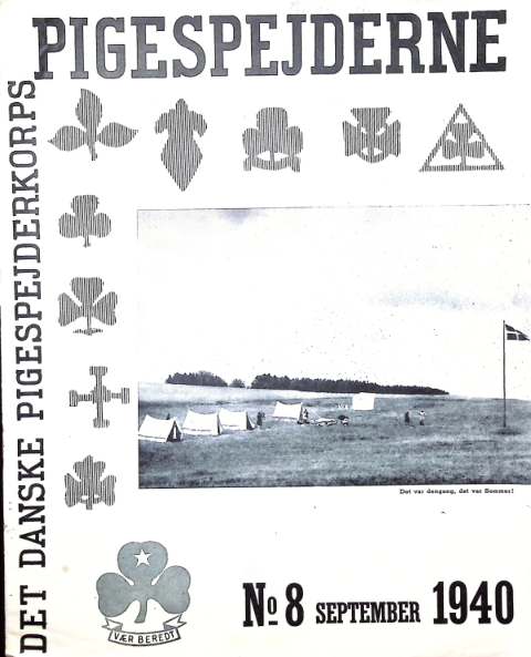 Forside: Pigespejderne 1940 årg 23 nr. 8