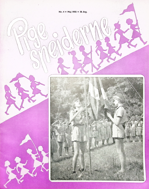 Forside: Pigespejderne 1955 årg 38 nr. 4