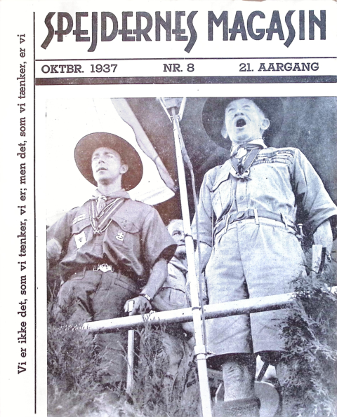 Forside: Spejdernes Magasin 1937 årg  21 nr 8