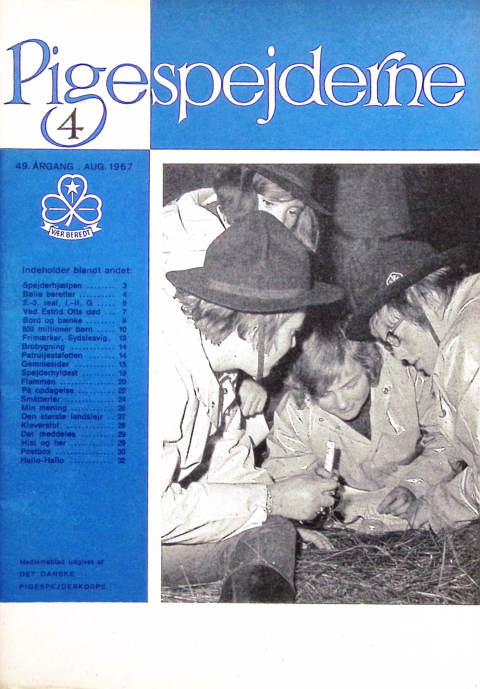 Forside: Pigespejderne 1967 årg 50 nr. 4