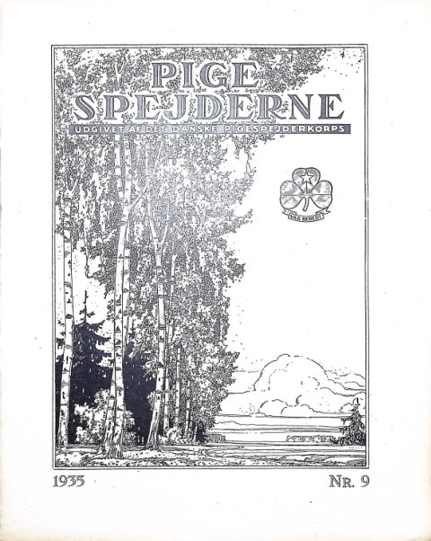 Forside: Pigespejderne 1935 årg 18 nr. 9