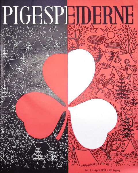 Forside: Pigespejderne 1959 årg 42 nr. 3