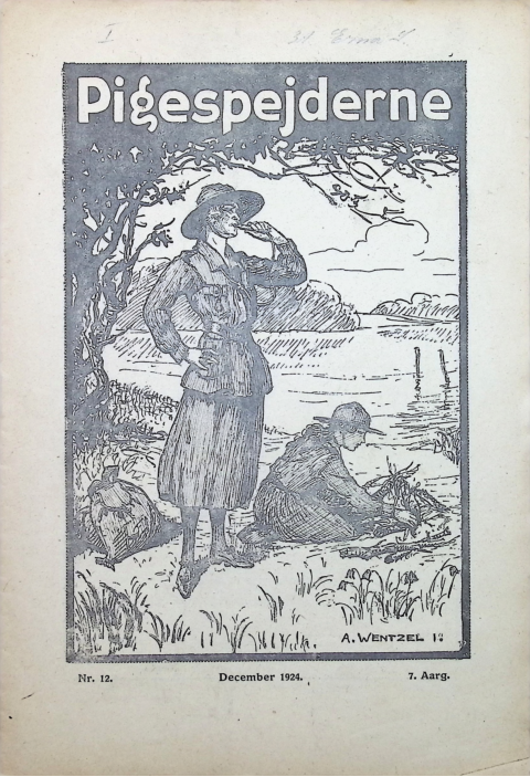 Forside: Pigespejderne 1924 årg 7 nr. 12