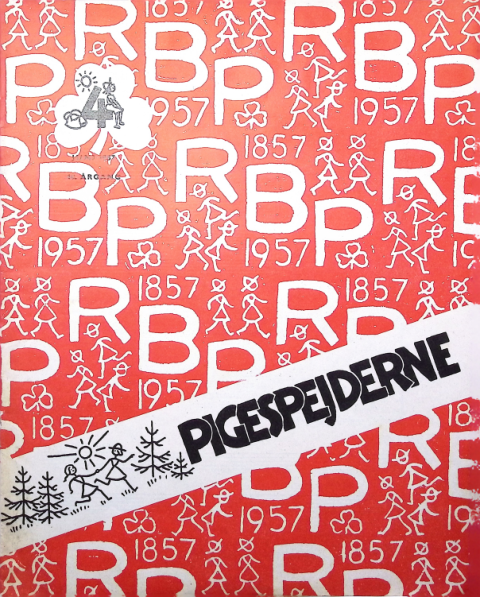 Forside: Pigespejderne 1957 årg 40 nr. 4