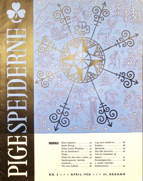 Forside: Pigespejderne 1958 årg 41 nr. 3