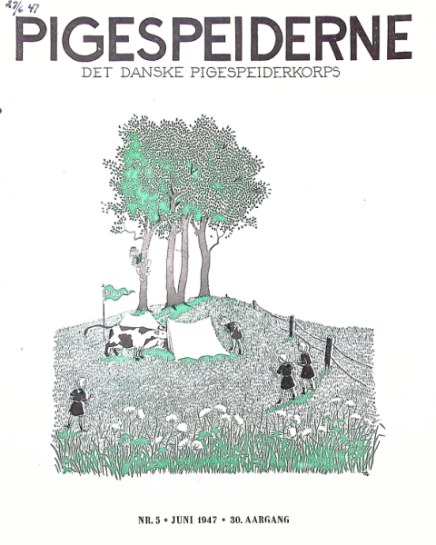 Forside: Pigespejderne 1947 årg 30 nr. 5