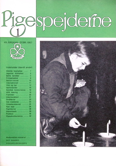 Forside: Pigespejderne 1967 årg 50 nr. 1