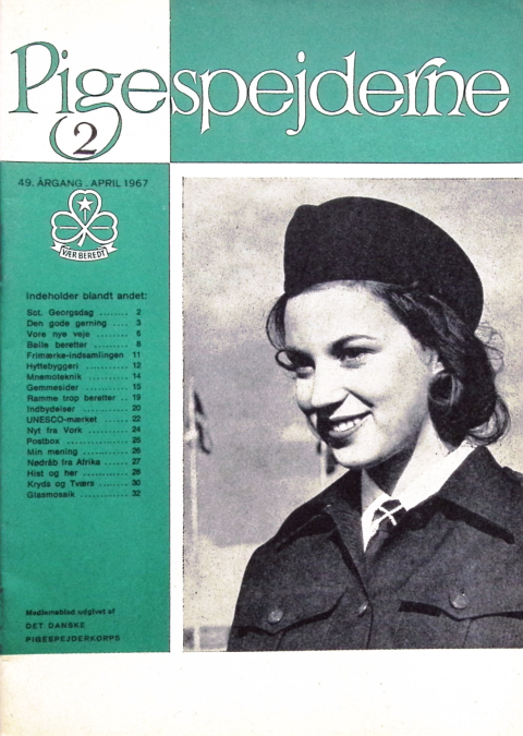 Forside: Pigespejderne 1967 årg 50 nr. 2