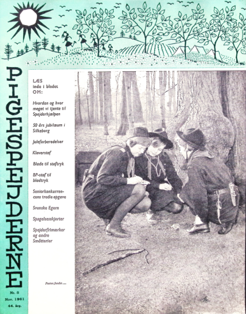 Forside: Pigespejderne 1961 årg 44 nr. 8