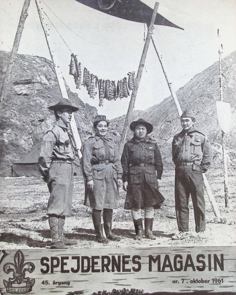 Forside: Spejdernes Magasin 1961 årg  45 nr 7