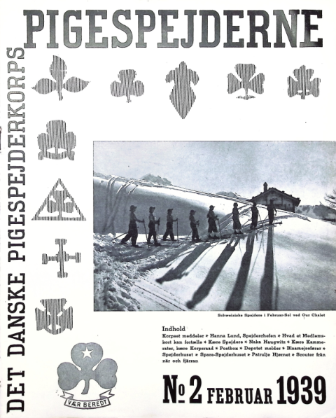 Forside: Pigespejderne 1939 årg 22 nr. 2