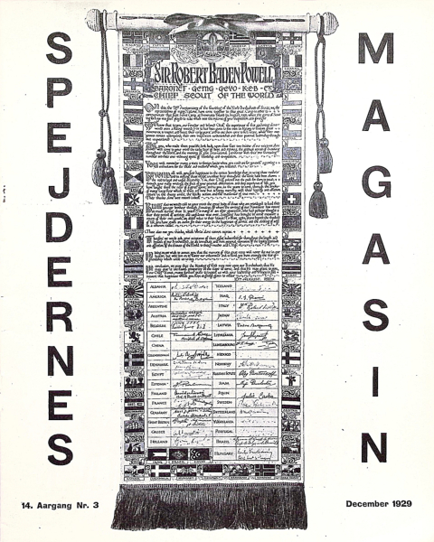 Forside: Spejdernes Magasin 1929 årg  14 nr 3