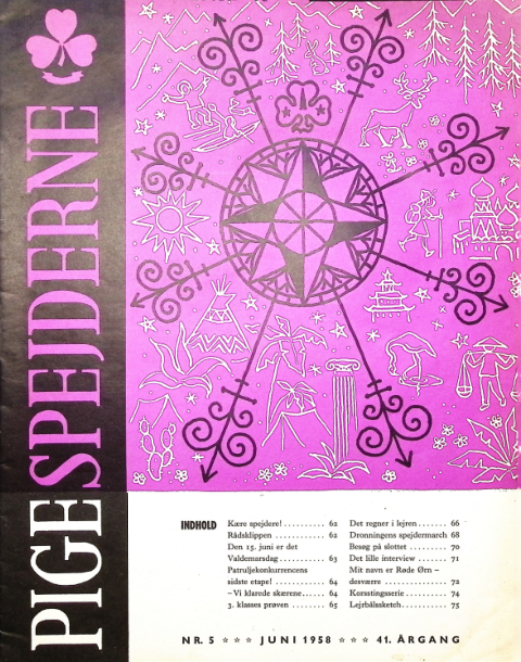 Forside: Pigespejderne 1958 årg 41 nr. 5