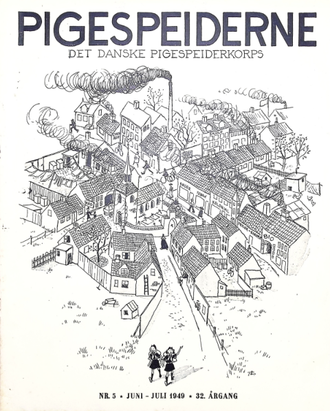 Forside: Pigespejderne 1949 årg 32 nr. 5