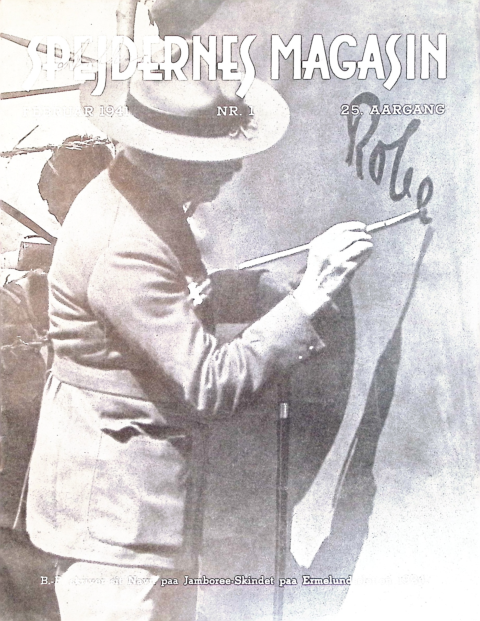 Forside: Spejdernes Magasin 1941 årg  25 nr 1