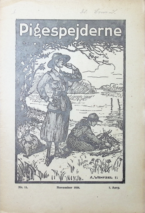 Forside: Pigespejderne 1924 årg 7 nr. 11
