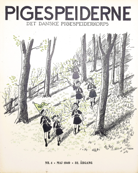 Forside: Pigespejderne 1949 årg 32 nr. 4
