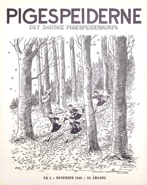Forside: Pigespejderne 1949 årg 32 nr. 8