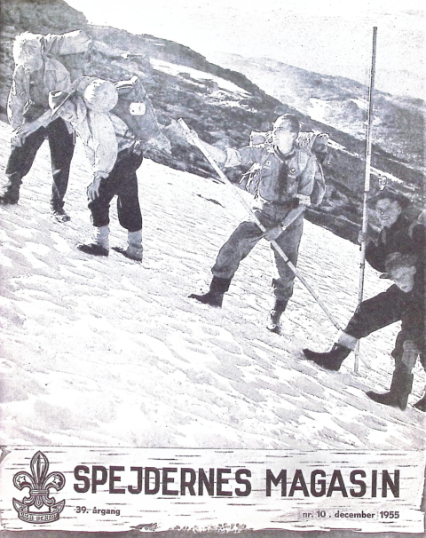 Forside: Spejdernes Magasin 1955 årg  39 nr 10