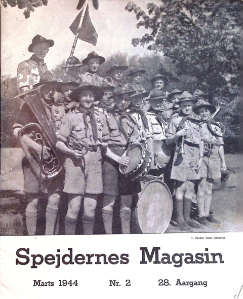 Forside: Spejdernes Magasin 1944 årg  28 nr 2