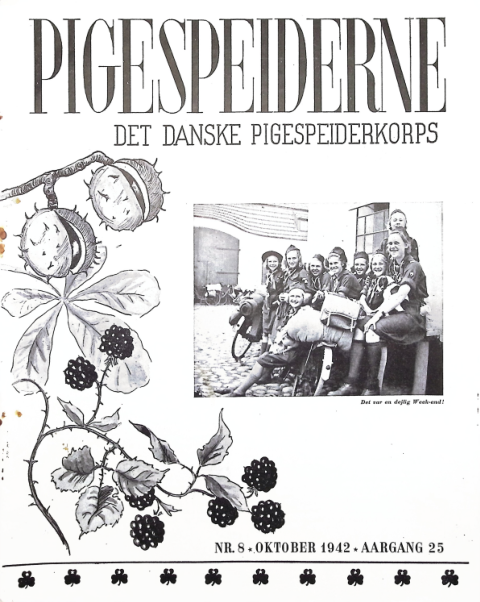 Forside: Pigespejderne 1942 årg 25 nr. 8