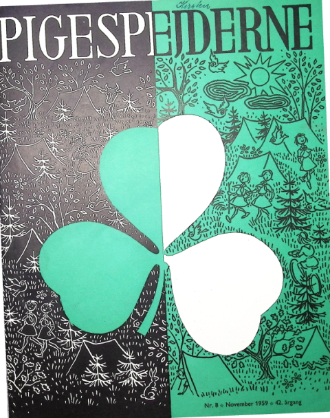 Forside: Pigespejderne 1959 årg 42 nr. 8