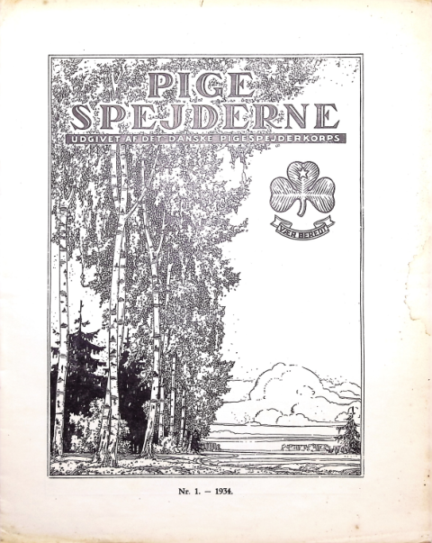 Forside: Pigespejderne 1934 årg 17 nr. 1