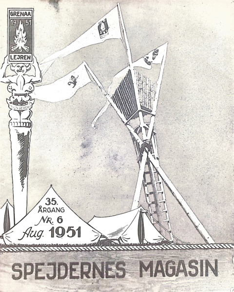 Forside: Spejdernes Magasin 1951 årg  35 nr 6