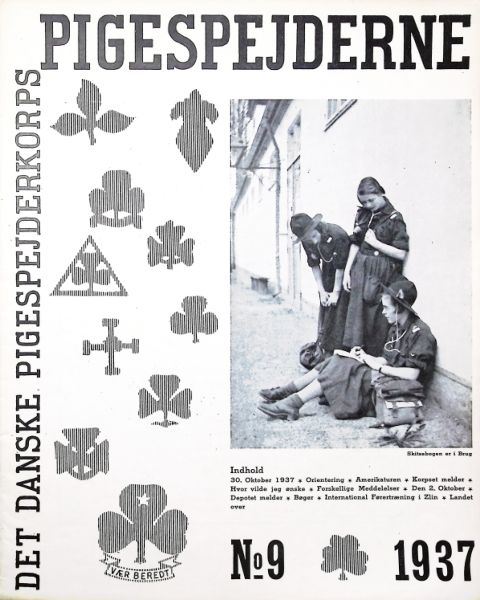Forside: Pigespejderne 1937 årg 20 nr. 9