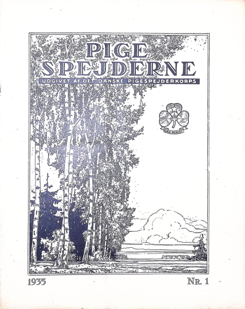Forside: Pigespejderne 1935 årg 18 nr. 1