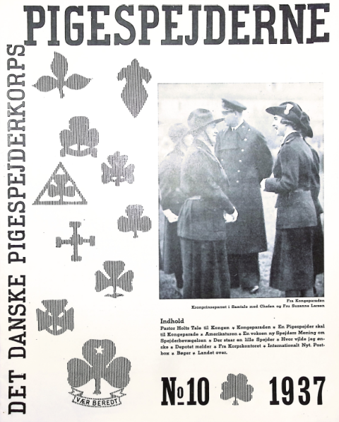 Forside: Pigespejderne 1937 årg 20 nr. 10